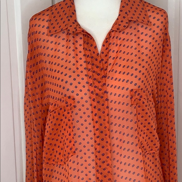 TEA N ROSE•BUTTON UP•BLOUSE - Picture 2 of 12